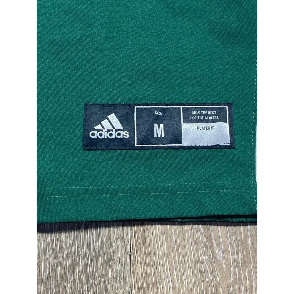 Adidas Football Jersey Men Medium Green Rugby Practice Athletic Blank A1 Stock J